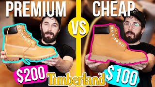 Premium Timbs VS Basic Timberland Boots CUT IN HALF [upl. by Whiting]