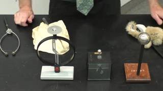 Charge Demo Rods and Braun Electroscope [upl. by Ahseem28]