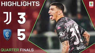 JUVENTUSEMPOLI 35 AP  HIGHLIGHTS  Empoli Into Semifinals  Coppa Italia Frecciarossa 202425 [upl. by Aihsyn]