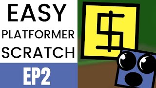 Scratch Tutorial  Easy Scrolling Platformer for Beginners Ep2 [upl. by Zoi346]