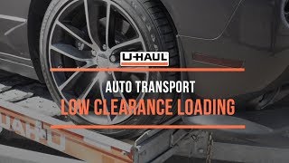 Auto Transport Low Clearance Loading [upl. by Yerahcaz]