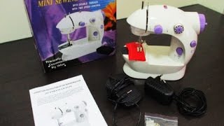 Tutorial  How To Operate The Mini Sewing Machine ♥ [upl. by Trinl222]