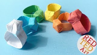 Origami Ring DIY Easy Paper Ring [upl. by Llenrahc]