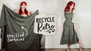 Making Dresses Out of Household Materials  Recycle Retro [upl. by Drofnas]