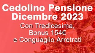 INPS Cedolino di Dicembre 2023 online  Cè proprio tutto [upl. by Deckert]