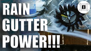 Rain Gutter POWER 1  How to Harvest Free Energy From Your Roof with a Hydro Electric Generator [upl. by Tabina354]