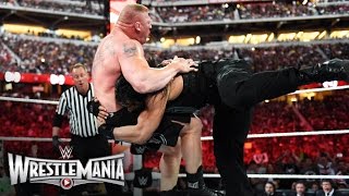 Roman Reigns vs Brock Lesnar  WWE World Heavyweight Championship Match WrestleMania 31 [upl. by Dickens31]