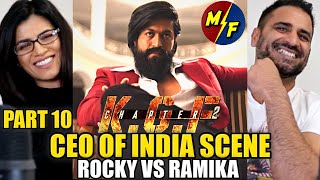 KGF CHAPTER 2 CEO OF INDIA SCENE REACTION  KGF 2  Part 10  Rockys Vs Ramika Sen  Yash [upl. by Adaline993]