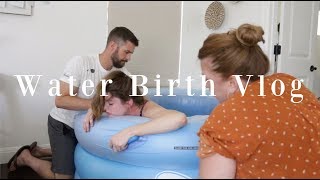 Home birth vlog All natural unmedicated home water birth of baby Judah Love [upl. by Syah942]