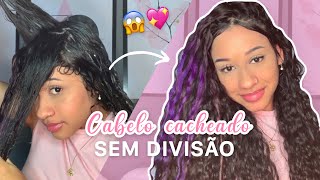 COMO DEIXAR O CABELO CACHEADO SEM DIVISÃO  jeito fácil 😱💖 [upl. by Brigitta412]