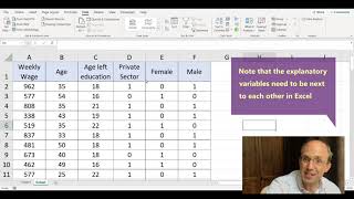 Using Excel for Regression Analysis [upl. by Alie983]