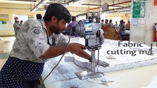 Straight Knife Fabric Cutting Machine used in Textile industryHand operated fabric cutting Machine [upl. by Celestyn755]