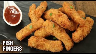 Fish Fingers Recipe  How to Make Fish Fingers  Fish Finger  Party Starter Recipe  Tarika [upl. by Sivet]