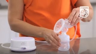 Unboxing the AVENT Single electric breast pump and how the unit works  Philips  SCF332 [upl. by Ellerrehc]