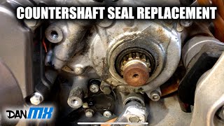 COUNTER SHAFT SEAL REPLACEMENT  Easy oil leak fix [upl. by Rebmaed]