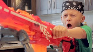 NERF WAR DAD vs SON [upl. by Angus780]