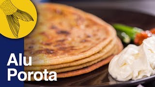 Aloo Paratha Recipe  Dhaba Style Punjabi Aloo Paratha  Potato Stuffed Indian Flatbread [upl. by Ijnek787]