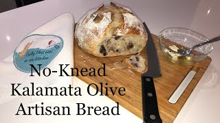 NoKnead Kalamata Olive Artisan Bread [upl. by Elad449]