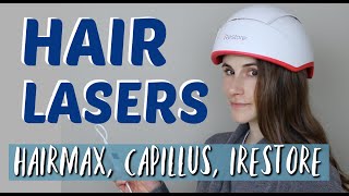 LASER THERAPY FOR HAIR GROWTH REVIEW HAIRMAX CAPILLUS IRESTORE DR DRAY [upl. by Terrag]