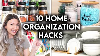 10 CLEVER HOME ORGANIZATION IDEAS  STORAGE HACKS [upl. by Kovacs]