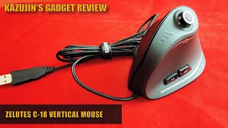 Zelotes C18 Vertical Gaming Mouse  Kazujins Gadget [upl. by Ariajay]