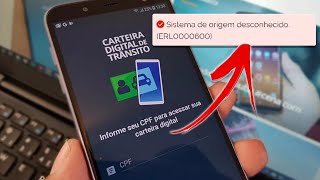 ERRO NO APLICATIVO quotCARTEIRA DIGITALquot COMO RESOLVER   GuiTech Dicas [upl. by Neelhtakyram]