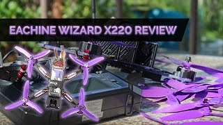 Eachine Wizard X220 Review amp Setup Flying [upl. by Eenattirb]