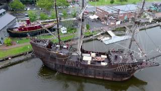 Spanish Tall Ship El Galeon at HRMM in Kingston [upl. by Atirac]