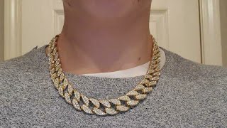 20 Cuban Link Chain From Amazon Review Is It Worth It BEST QUALITY EVER [upl. by Einnahc]