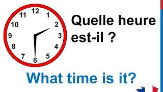 French Lesson 11 Tell time in French What time is it  Quelle heure estil Decir la hora en francés [upl. by Joelynn]