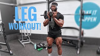 THE PERFECT LEG WORKOUT TO BUILD BIG STRONG LEGS  My Top Tips [upl. by Sucramed353]