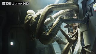 Prometheus 4K HDR  Engineer Vs Alien [upl. by Namruht]