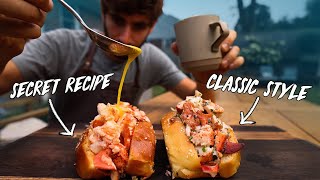 The Perfect Lobster Roll Recipe Completly From Scratch [upl. by Ymme]