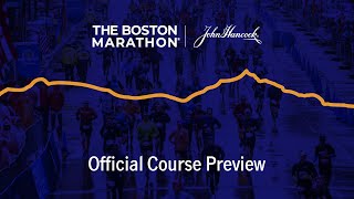 Boston Marathon  Official Course Preview [upl. by Genvieve]