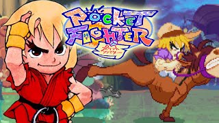 KENS GIANT HORSE Pocket Fighter  Arcade Playthrough [upl. by Vicky665]