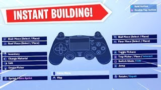 Best Fortnite Custom Controller Settings For Building  INSTANT EDITING [upl. by Namhar]