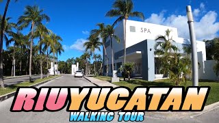 RIU YUCATAN Hotel Walking Tour  Playacar  Playa del Carmen  Mexico 4k [upl. by Lenej675]