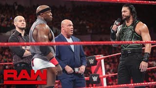 Brock Lesnars contractual negotiations hit a snag Raw June 25 2018 [upl. by Htenaj715]