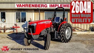 Massey Ferguson 2604H Small Chassis Utility Tractor 2wd Version [upl. by Salohcim825]