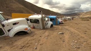 California mudslide cleanup starts slow [upl. by Adyht]