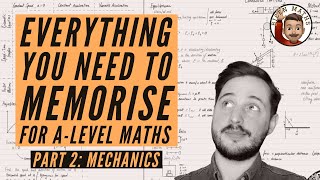 Everything you NEED to memorise for ALevel Maths • Part 2 Mechanics 💡 [upl. by Pravit]