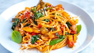 Easy Veggie Spaghetti Recipe [upl. by Sonafets491]