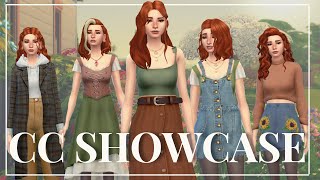 COTTAGE CORE CC SHOWCASE  Sims 4 Create A Sim  CC LIST [upl. by Oriole]