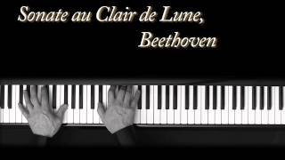 Au Clair de Lune  Beethoven  Piano  Moonlight Sonata  Op27 No2 [upl. by Sherm480]