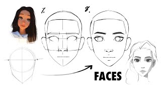 How to Draw Faces beginner friendly [upl. by Craddock105]