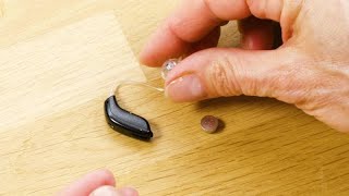 How to change battery in a Oticon Opn miniRITE [upl. by Uttasta949]