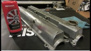 How To Polish Aluminum Valve Covers  Easy [upl. by Nisior]