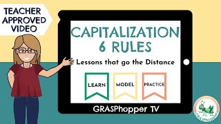 Capitalization Rules for Kids  6 Capital Letter Rules in English Teaching Video [upl. by Donal]