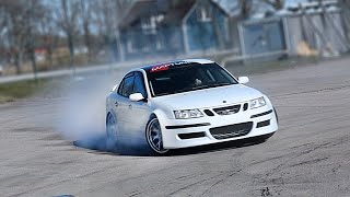 Saab 93 Supercharged turbocharged fourwheeldrive and 520hp [upl. by Shirlie494]