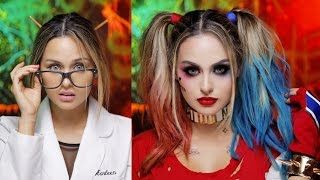 Harley Quinn Suicide Squad Glam Makeup Tutorial [upl. by Cowey321]